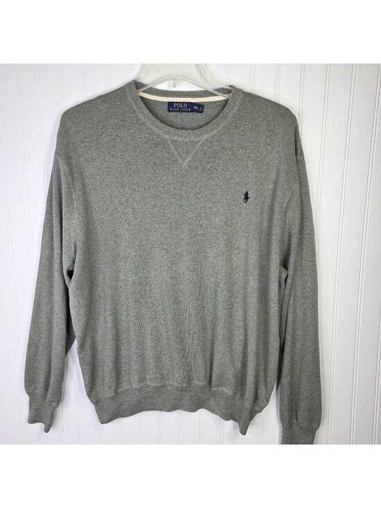 Polo Ralph Lauren Other - Polo Ralph Lauren Sweater Mens XXL Gray Cotton Crewneck Pullover Pony Preppy